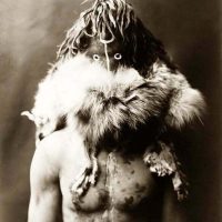 A masked man.