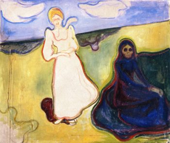 Two Women in a Landscape Wikimedia Edvard Munch PublicDomain